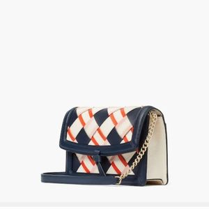 🎀Host Pick🎀Kate Spade Woven Leather Flap Crossbody